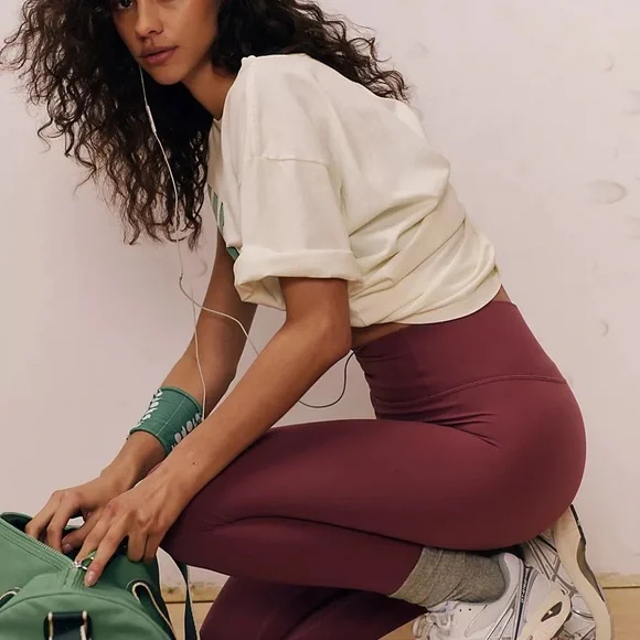 Free People Movement Never Better Leggings -Taupe size small - Picture 2 of 7